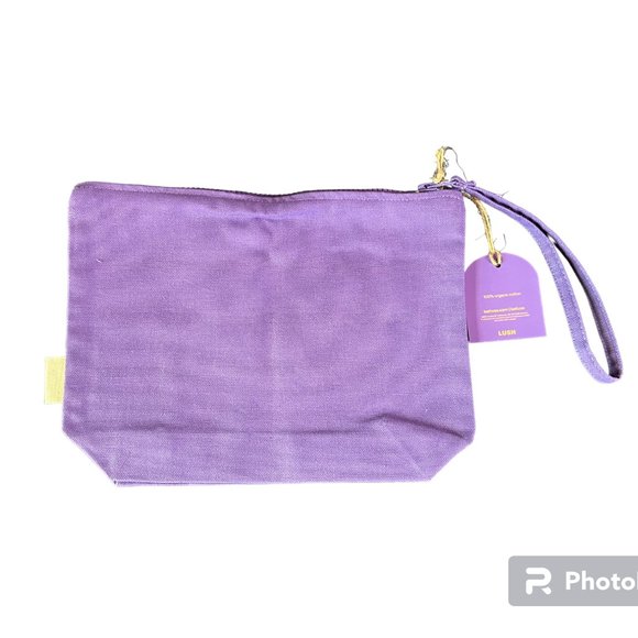 LUSH Kitchen Exclusive Purple Patterned Zipper Cosmetic Pouch - Picture 2 of 6